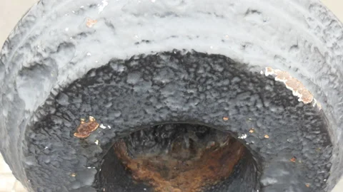 A close up view of an old metal cannon. Stock Footage 101469354