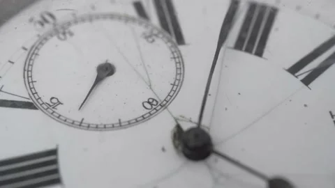 Close up view of an old pocket watch Stock Footage 153605558
