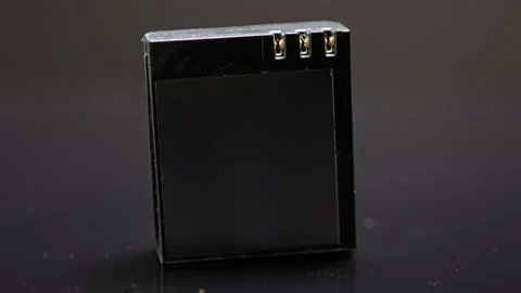 Close-up view of old used battery, with selective focus. These battery for .. Stock Footage 271096347