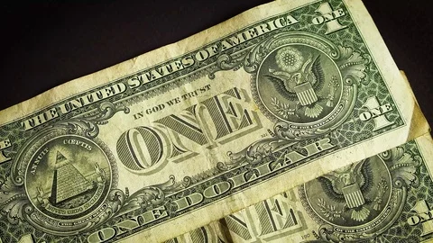 Close-Up View Of Paper Bills And Coins 스톡 동영상 101853950