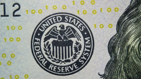 Close view of a part of banknotes, sequence of macro images. Partial view of  Stock Footage 122571870