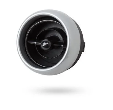 A close-up view of a part of the interior of a modern car with a view of th.. Stock Photos