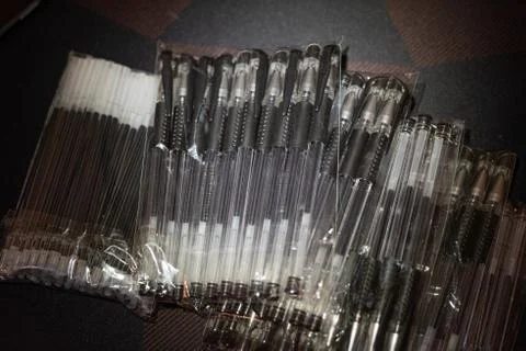 Close up view of pens Stock Photos