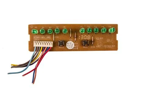 Close up view of a personal computer memory chip isolated on a white background 스톡 사진