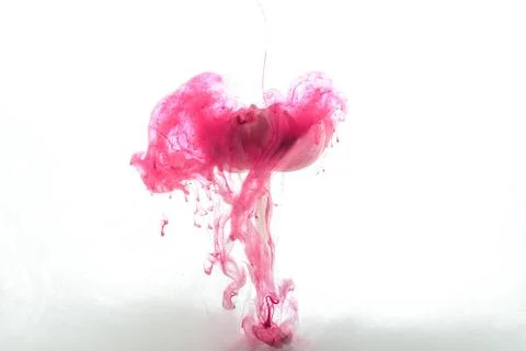 Close view pink flower paint Stock Illustration