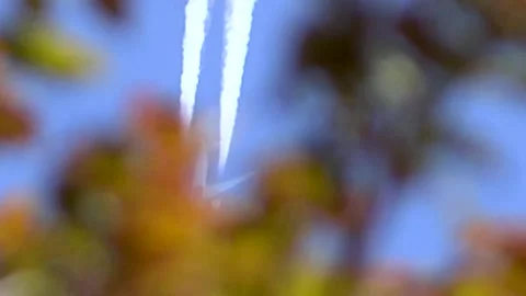 Close-up View Of Plane From Below As It Flies.Flies Over Land. Stock Footage 130207576