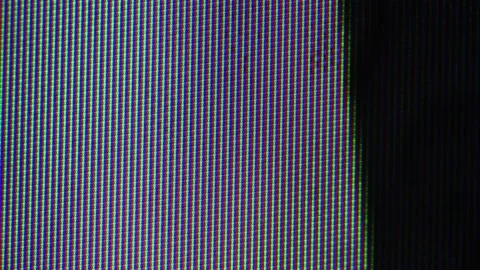 Close up view at a plasma tv while showing television activity. Stock Footage 147546632