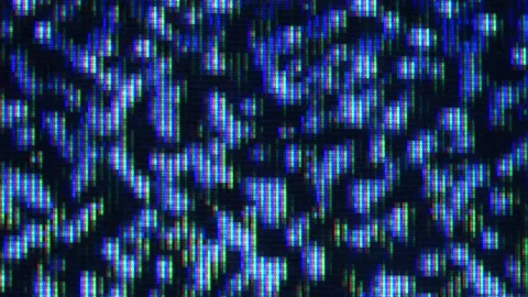 Close up view at a plasma tv while showing television activity. Stock Footage 164335250