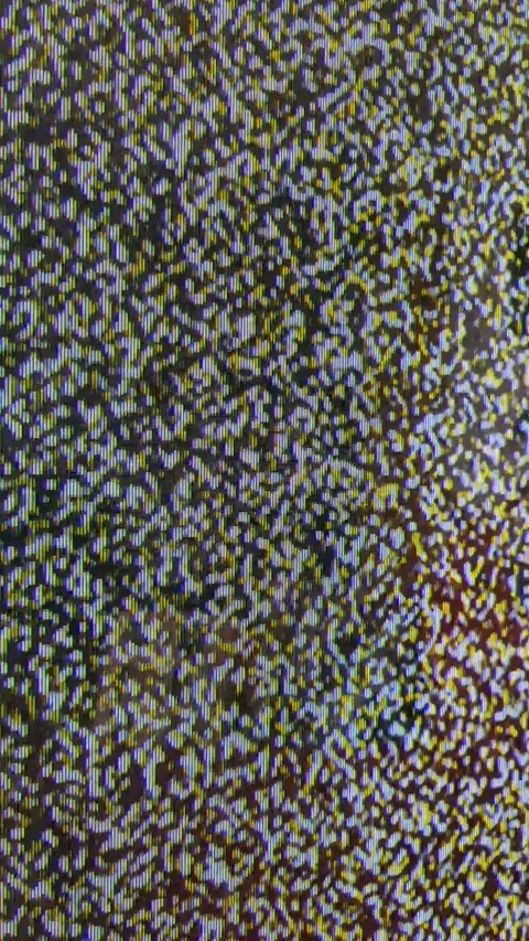 Close up view at a plasma tv while showing noise activity. Stock Footage 260824451