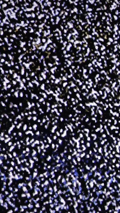 Close up view at a plasma tv while showing white noise Stock Footage 346326047
