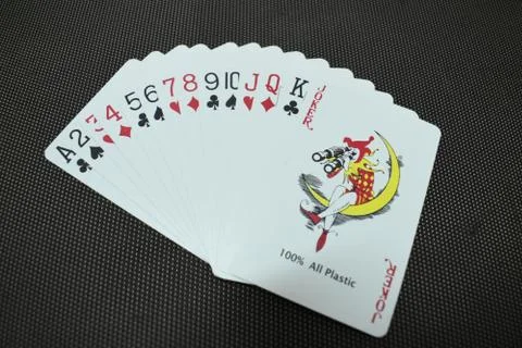 Close up view of playing cards set. Stock Photos