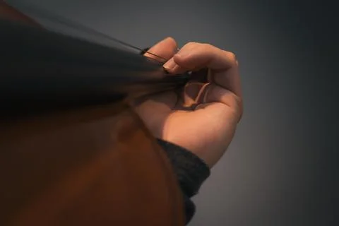 Close view Playing violin Foto stock