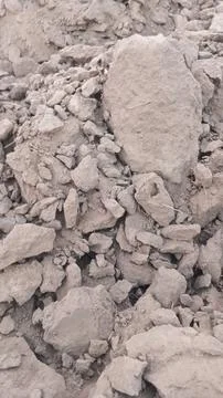 Close Up View of Plowed Soil and Tire Tracks on Field Ground Stock-Fotos