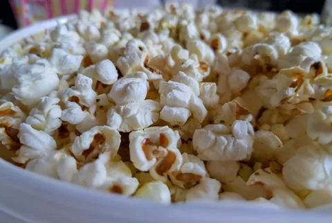 Close up view for popcorn Stock Photos
