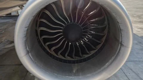 Close up view of a propeller of a plane Stock-Fotos