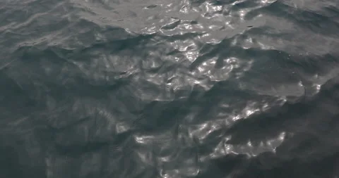 Close up View of Pure Blue Water in the Lake. Water with Light Reflections. Stock Footage 154334652