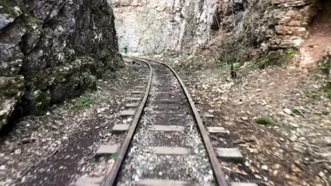 Close-up view of the railway Video stock 308110829