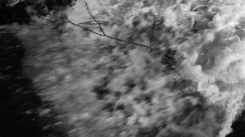Close-Up View Of A Rapid Stream Of Flowing Water. Stock Footage 320256265
