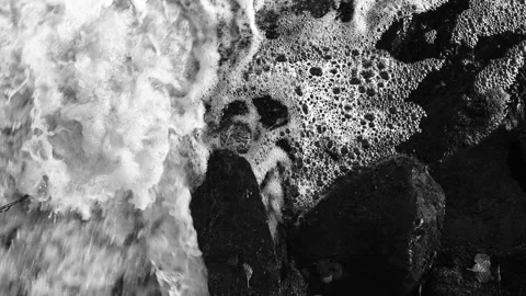 Close-Up View Of A Rapid Stream Of Flowing Water. Stock Footage 320262959