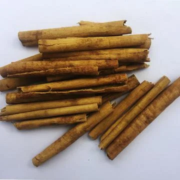 Close up view of raw cinnamon Stock Photos