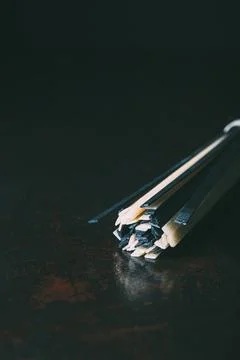 Close view raw classical black Stock Photos