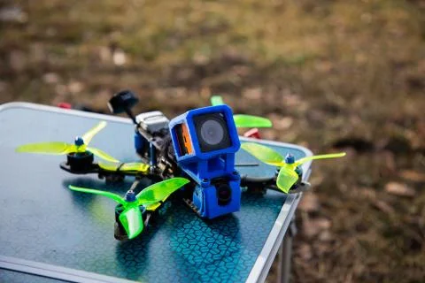 Close up view of a razing drone Stock Photos