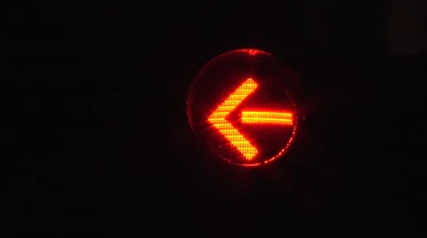 Close up view of red color on the traffic light.  00270 Stock Footage 48988782