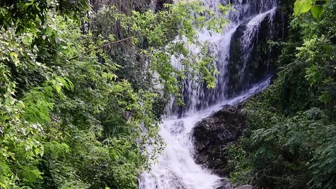 Close up view of ripple of waterfall. Stock Footage 77186616