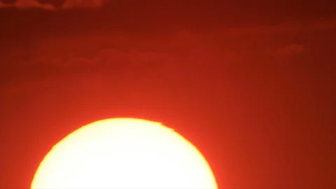 Close up view rising sun Stock Footage 148486233