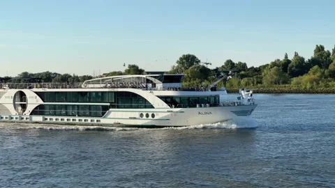 Close Up View Of The River Cruise Ship A 