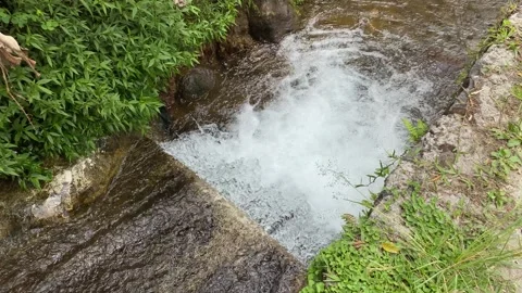 Close up view of river currents or water ripples Stock Footage 295492417