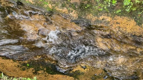 Close up view of river currents or water ripples Stock Footage 295492459