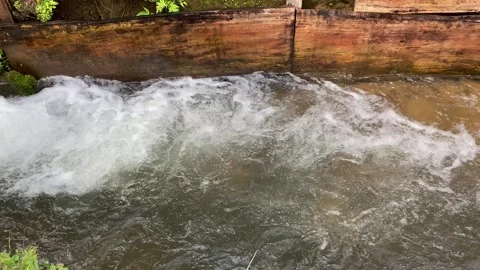Close up view of river currents or water ripples Stock Footage 295492939