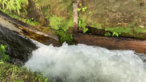 Close up view of river currents or water ripples Stock Footage 295493012