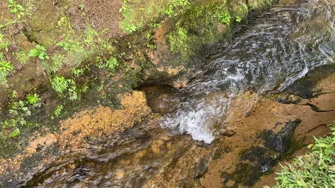 Close up view of river currents or water ripples Stock Footage 295499123