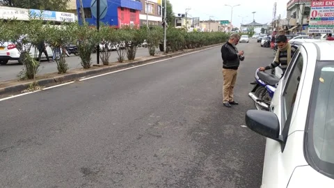 Close up view of road side and market. Stock Footage 143408737