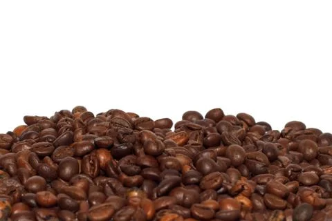 Close view of roasted coffee beans Stock Photos