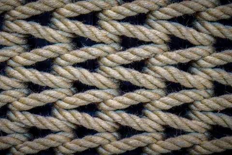 Close up view of rope with textured background like triangle イラスト素材