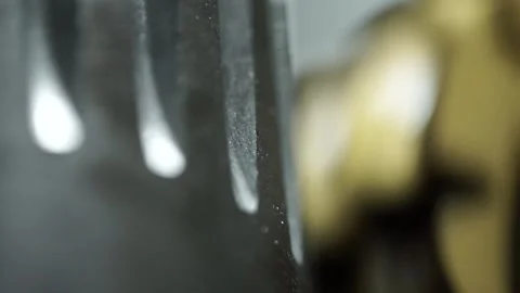 Close up view of rotating gears Stock Footage 260449507