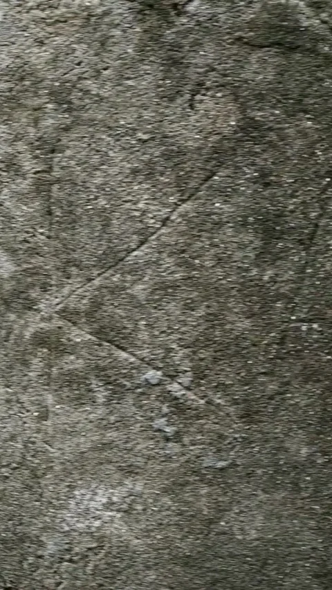 Close-up view of a rough concrete wall surface with visible cracks and texture. Stock Footage 318709114