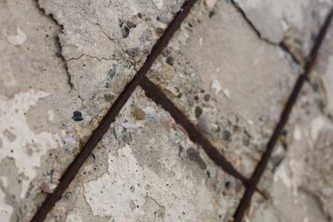 Close up view of a rough grey concrete wall texture Stock Photos