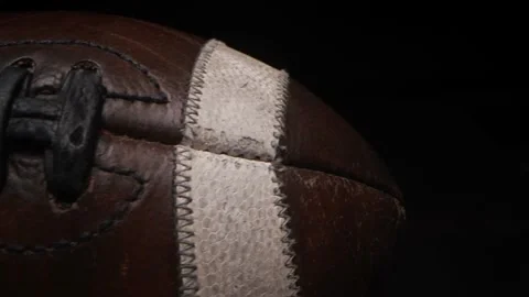 Close-up view of rugby ball Stock Footage 165992868
