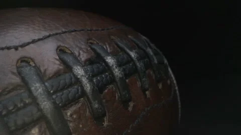 Close-up view of rugby ball Stock Footage 165992883