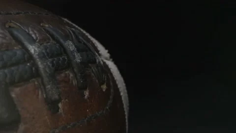 Close-up view of rugby ball Stock Footage 166107635