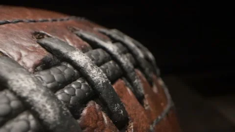Close-up view of rugby ball Stock Footage 166107692