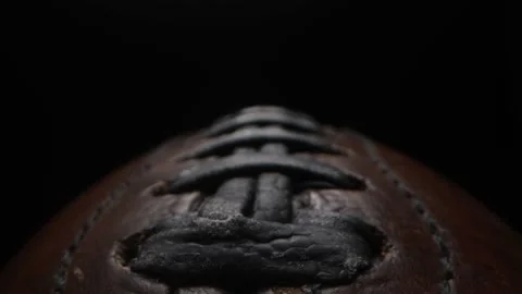 Close-up view of rugby ball Stock Footage 166403941