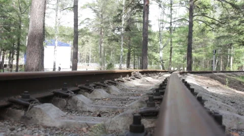 Close up view of rusted railroad Stock-Footage 65190018