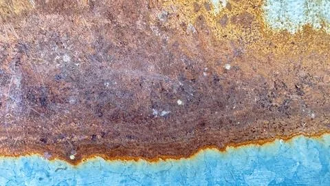 Close up view of rusty metal texture background Stock Photos