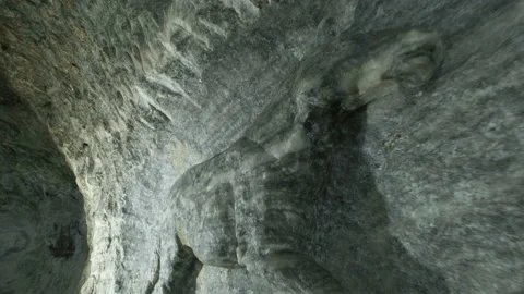 Close up view of Salt cave in Cankiri. 4K Footage in Turkey Stock Footage 234098432