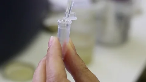Close-up View Of Scientist Working In A Lab Stock-Footage 126535210